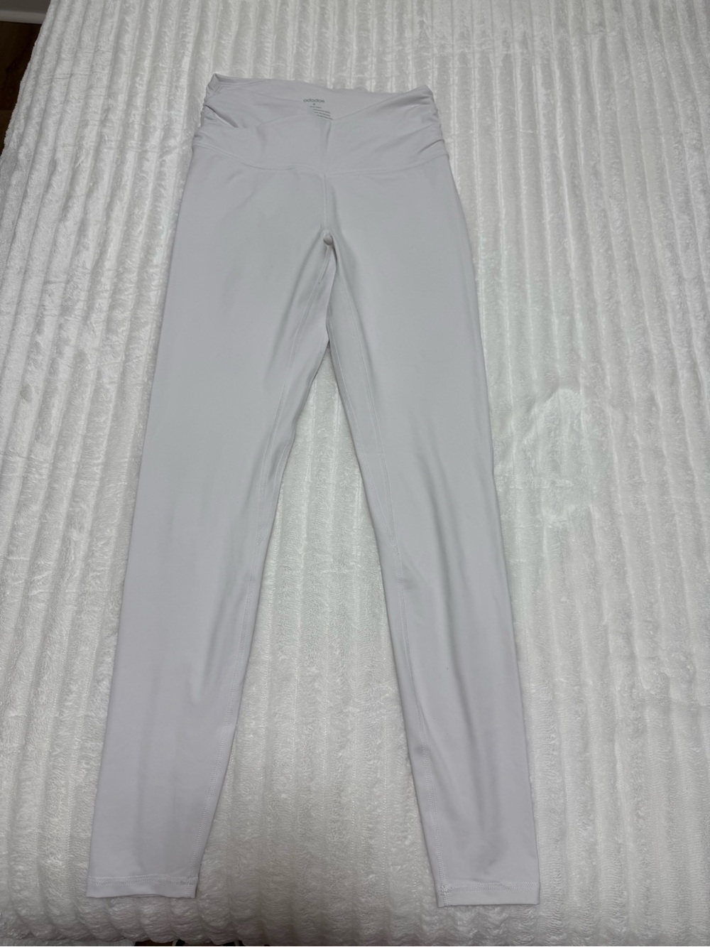 adidas White High-Waist Leggings
